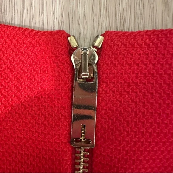 TED BAKER Nuhad Red Bow Waist Detail Tulip Pleated Dress Sleeveless New Girl - Picture 7 of 7